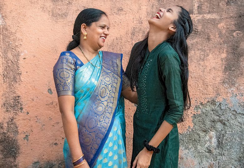 Sarita Singh with her daughter Kavita