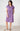 Mahika Notch-Neck Knee-Length Dress - Purple