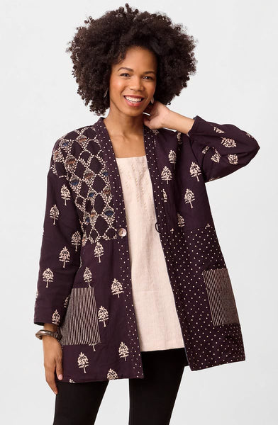 Sutainable Reversible Kanchi Jacket in Black & Denim – MarketPlace