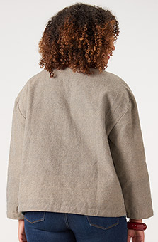 Recycled Yarn Meghna Jacket - Millet