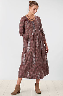 Geethali Dress - Dusty plum